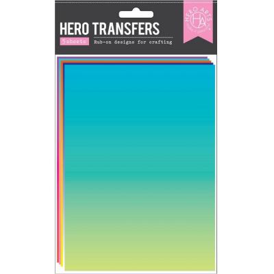 Hero Arts Rub On Transfers - Floral Rainbow